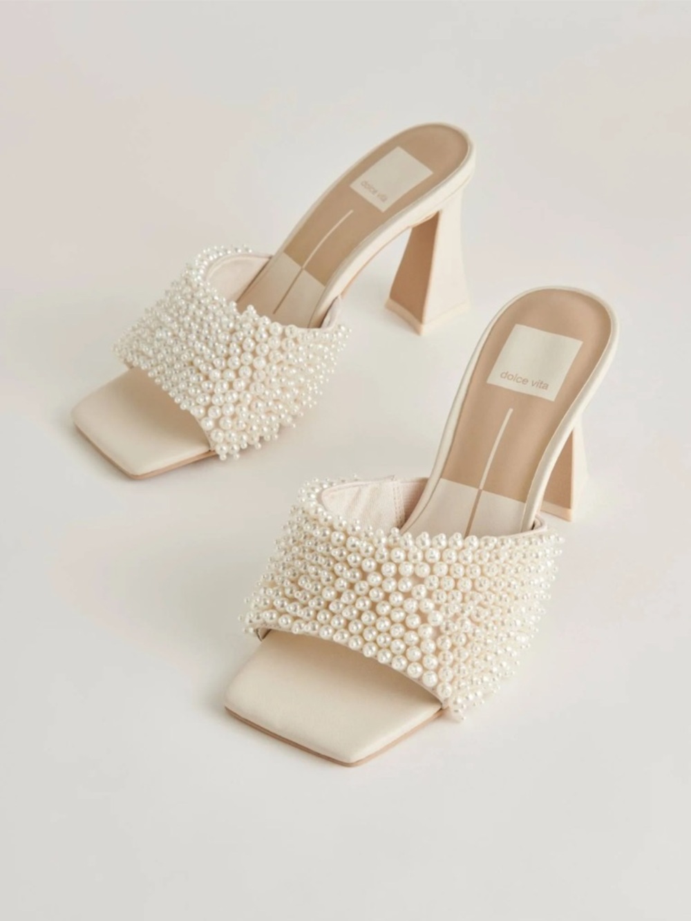 Dolce Vita Nandy Pearl Slide Sandal Heels